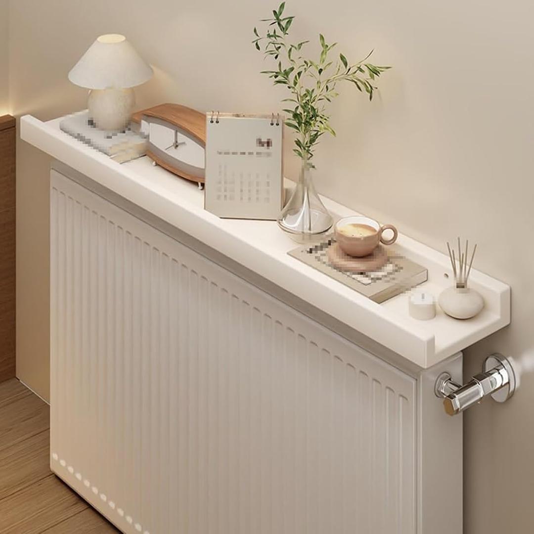 Wooden Radiator Shelf 47in Wall Mounted Floating Radiator Cover, 47x6in/120x15cm