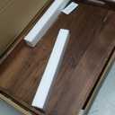 22 x 14 Inches Large Rectangle Black Walnut Wood Ottoman Tray with Handles, Serve Tea, Coffee, Classic Wooden Decorative Serving Tray