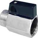 1/2 Inch NPT Brass Mini Ball Valve NPT Female x Male Shut-Off Valve