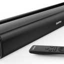 Saiyin Sound Bar,17 inch Sound Bar for Smart TV with Bluetooth 5.3/Optical/AUX Connection, Soundbar for TV/PC/Gaming/Projectors,Wall Mountable & Ultra Compact Design