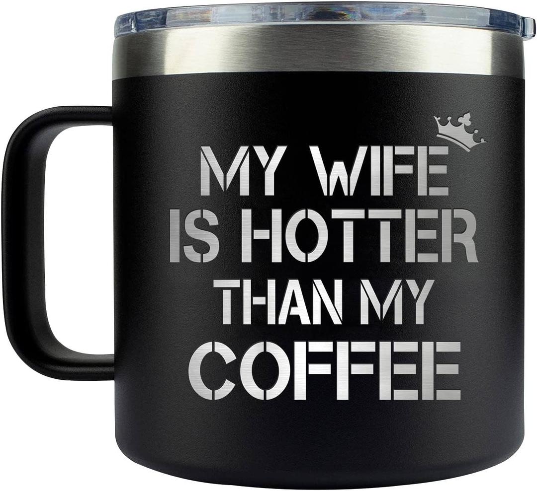 Christmas Gifts for Husband from Wife - Gifts for Him - Husband Mug Coffee 14oz Black
