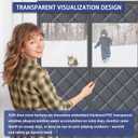 JUIN Door Screen Magnetic Closure: Fit 36 x 80 Inches Door - Doors Screen Insulation Window Cold Blanket Soundproof Cover for Winter Thermal Insulated Heat - Gray (Curtain Size 38x82)