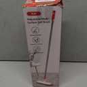 Floor Scrub Brush with Long Handle, Scrubbing Brush Squeegee Broom for Cleaning, 2 in1 Stiff Bristle Shower Scrubber Floor Squeegee for Pool Wall Tile(White)