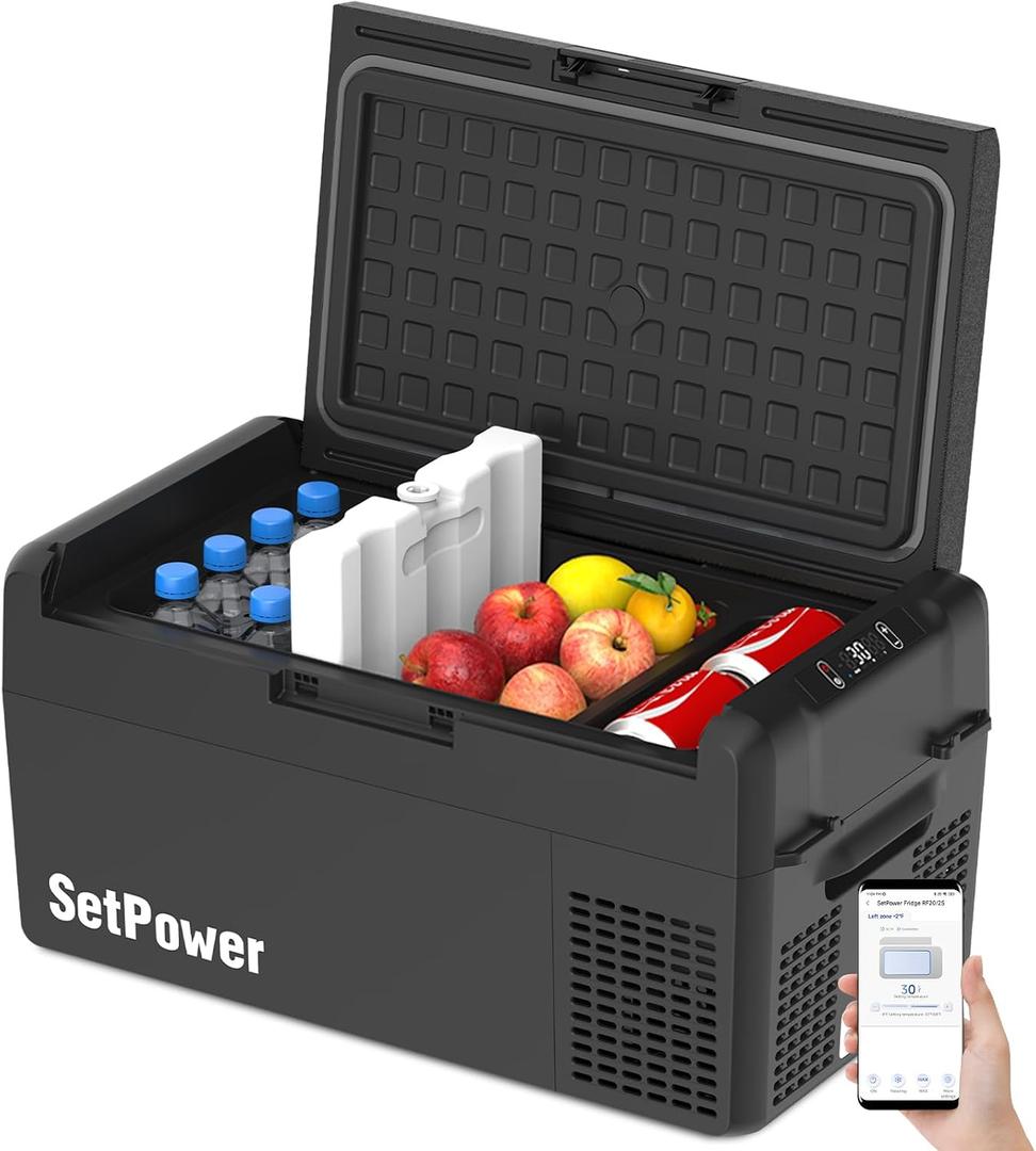12V Refrigerator 21QT Car Refrigerator,50H Keep Cool 12V Fridge