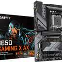GIGABYTE B650 Gaming X AX AMD AM5 ATX Motherboard, Support Ryzen 9000/8000/7000, DDR5, 8+2+1 Power Phase, 3X M.2, PCIe 4.0, USB-C 3.2 Gen 2, WIFI6E, 2.5GbE, EZ-Latch, Q-Flash, RGB Fusion