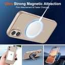 SUPFINE Magnetic for iPhone 17 Case (Compatible with MagSafe)(Military Grade Drop Protection) Translucent Matte Shockproof with Anti-Fingerprint Phone Cover 2025,Desert Gold