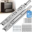 20 Inch Drawer Slides 6 Pairs (12pcs) Heavy Duty Full Extension Ball Bearing, Side Mount Drawer Rails, 20" Drawer Slide Glides for Dresser, Cabinet, Kitchen -Draw slides Sliders 100LB Capacity