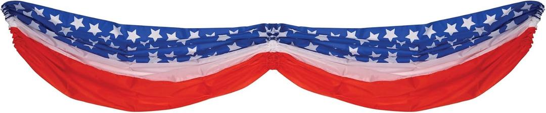 Stars & Stripes Fabric Bunting - 5 feet 10 inch