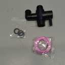 Metal Shower Diverter Valve, YDmeet 3 Way Shower Head Diverter for Handheld Showerhead and Fixed Rainfall Shower Head, Universal G1/2 Bathroom Shower System Replacement Part, Matte Black