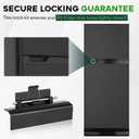 RV Refrigerator Door Latch Kit Replacement for Furrion Arctic FCR10DCDTA-BL / FCR08DCDTA, Replace the Broken or Worn Refrigerator Door Latch and Easy Install DIY Direction Change