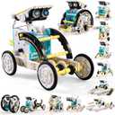 Lucky Doug Toys for Ages 8-13,12-in-1 STEM Solar Robot Kit Toys Gifts for Kids 8 9 10 11 12 13 Years Old, Educational Building Science Experiment Set Gifts for Kids Boys Girls (White)