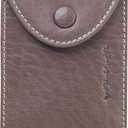 RFID Blocking Leather Wallet for Men  Premium Full Grain Leather Bifold Wallet with ID Window, Snap Closure  10 Card Compartments, Gift Boxed, Slim Design (Coffee Brown)