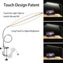 Brokimis Nail Desk Lamp with Clamp, New Upgrade 8-10W Dimmable LED 360 Flexible Gooseneck Nail Tech Table Desk Light for Manicure Reading Eyebrow Tattoo