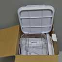 Cereal Dispenser Countertop with lids, 5L Organization and Storage Containers for Kitchen and pantry, Plastic Containers for food, Cereal, Rice, Beans, Grains, Nuts, Oatmeal, Pet food, White, 1Pc