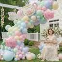 Green and Pink Balloon Garland 138Pcs Pastel Green Pink and Purple Balloons Arch Kit with Teapot Foil Balloon for Spring Tea Party Lets Partea Baby Shower Happy Easter Birthday Party Decorations