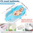 Baby Bath Support Mesh Pad Newborn Bath Tub Seat Net Non-Slip Baby Tub Mat Floating Bathtub Seat Cushion Adjustable Pillow for Bathing Cushion Pad Mat for 0-3 Years Old (No Bathtub)