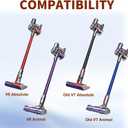 For Dyson Roller Brush Replacement - Brush Roller For Dyson V6 Animal Absolute Cordless Vacuum Attachments, Part No. 966821-01, 966084-01 (4-Prong,tip is 4.5 cm)