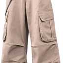 DFGIGT Mens Denim Baggy Pants with Cargo Pockets Mid Weight Casual Streetwear Wide Leg Jeans Hip Hop Skater Trousers, M