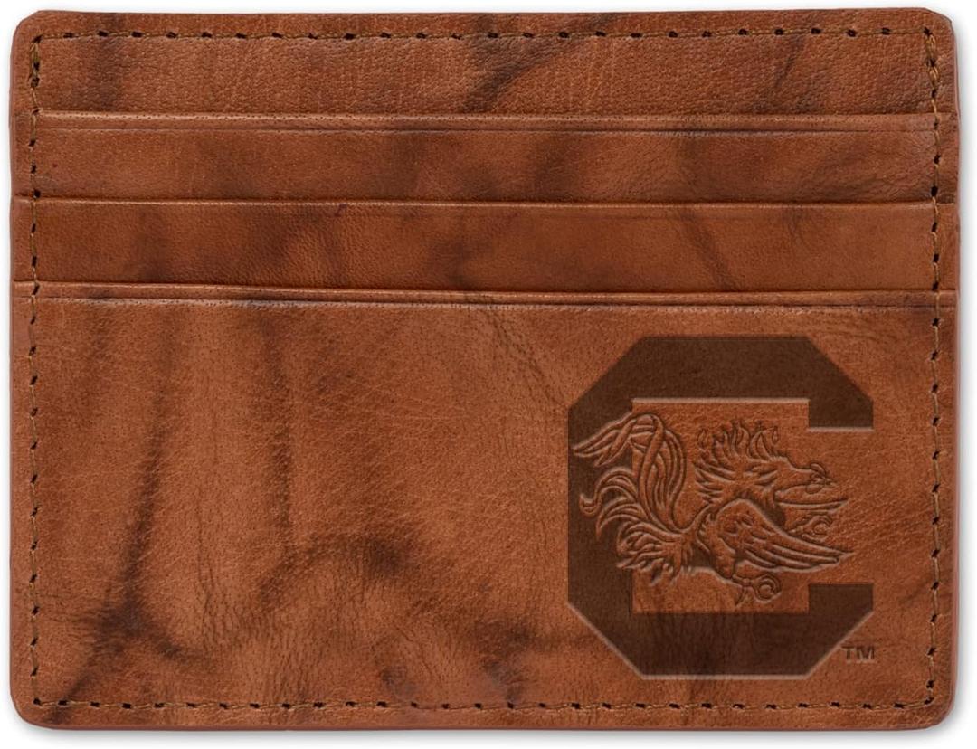Rico Industries NCAA Standard Embossed Leather Credit Cart Wallet Rico Industries NCAA Standard Embossed Leather Credit Cart Wallet
