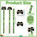 72 Pcs Video Game Pencils with Eraser Silicone Bracelets Set Video Game Party Favors Gift Goodie Bag Fillers Gamer Controllers Theme Stationery Set for School Classrooms Exchange Reward Prizes