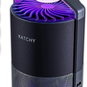 Katchy Flying Insect Trap Indoor – Catcher & Killer for Mosquito, Fruit Fly, Gnat & Small Moth – Non-Zapper with Suction & Blue Light – Ideal for Indoor Spaces, Kitchen & Plants (Original, Black)