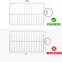 Upgraded 316496201 Oven Rack 24-3/16 x 16 Inches Oven Rack Replace AP4040129, 316496207, 316404501 Compatible with GE Range Oven Stove (2 Pack)