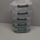 KOMUEE 30 oz 5 Pack Glass Meal Prep Containers, Glass Storage Containers with Lids - Dishwahser, Microwave, Oven and Freezer Safe (Gray)