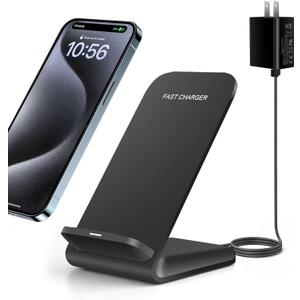 20W Fast Wireless Charger,Wireless Charging Stand Compatible with iPhone 16 Pro,15 Pro,15,14,13,12,11 Series/X/XS,Phone Charger for Galaxy S25/S24/S23/S22/Note 20,Pixel 8/7 Pro/LG G8 etc