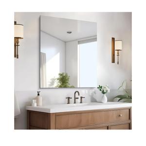 CILIBER Frameless Mirror, 30x36 Mirrors for Wall, Rectangle Bathroom Mirror for Over Sink, Frameless Vanity Mirror with Polished Edge, 3mm Tempered Glass, Hangs Horizontally or Vertically
