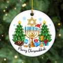 2 x Hanukkah Ornaments 2025, Grateful Gifts for Jewish Men, Merry Chrismukkah Ornament for Jewish Christmas Decorations, Friends, Neighbors, Mom, Dad, Spiritual Gifts for Women