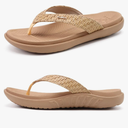 KuaiLu Womens Flip Flops Ladies Yoga Mat Comfortable Walking Thong Sandals With Plantar Fasciitis Arch Support Slip On Indoor Outdoor For Summer size 6