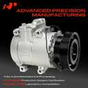A-Premium Air Conditioner AC Compressor with Clutch Compatible with Kia Rondo 2007-2009, with DV13 Compressor, Only fit Engine L4 2.4L