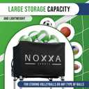Volleyball Cart with Wheels - Portable Volleyball Ball Cart Bag on Wheels, Collapsible Sports Ball Equipment Storage Cart for Volleybal, Indoor and Outdoor., One Size