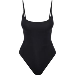 Narecte Sexy One Piece Bathing Suit for Women Tummy Control High Cut One Piece Swimsuit Womens (Black, M)