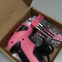 Hi-Spec Electric Screwdriver 27pc 3.6V Pink USB Small Power Screwdriver Set. Cordless & Rechargeable with Driver Bit Set