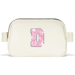 Uygafly Graduation Gifts for Teens Kids Daughter Sister Her - Birthday Gifts for 3 4 5 6 7 8 9 10 11 12 13 Year Old Girls, Fanny Pack Crossbody Bag Belt Bag Cute Trendy Stuff | Cream, Initial D