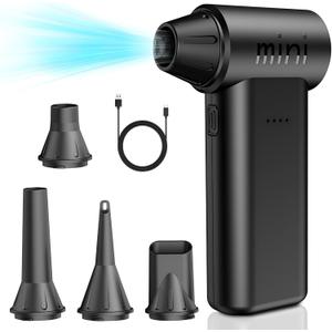 Compressed Air Duster - 150000RPM Super Power Electric Air Duster, 3-Gear Adjustable Mini Blower with Fast Charging, Dust Blower for Computer, Keyboard, House, Outdoor and Car