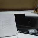 Wall-Mounted Bathroom Cabinet with Adjustable Shelves & Towel Bar  Water-Resistant MDF Storage with Louvered Doors & Open Shelf for Toiletries, Linens, and Towels (Black)