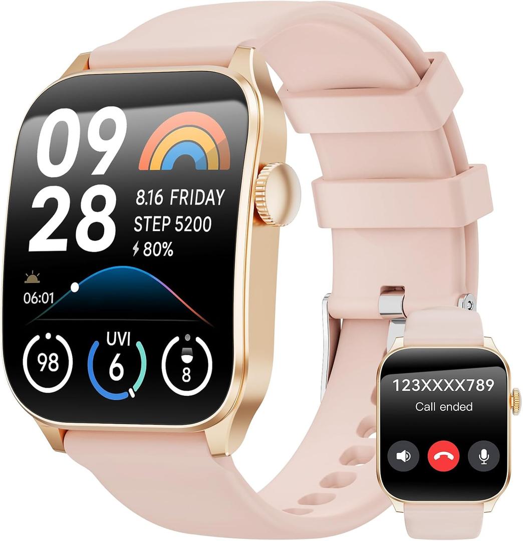 Curve Smart Watch for Men Women, 1.91" Smartwatches with 120+ Sport Modes, Fitness Tracker with Bluetooth Call, Heart Rate, Waterproof Activity Tracker Smartwatch for iOS Android Phones
