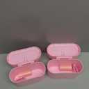 Car Can Bin with Lid - 2 Packs Universal Vehicle Mini Leakproof Garbage Can Bin with 40pcs Bags Can Organizer Storage for Front Back Seat Accessories for Auto Office Bedroom Home(Pink)