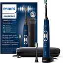 Philips Sonicare ProtectiveClean 6500 Rechargeable Electric Toothbrush, with Pressure Sensor, 3 Cleaning Modes, SmarTimer and QuadPacer, 14-Day Battery Life, Charging Travel Case, Navy Blue, HX6462/07