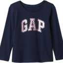 Gap Girls Long Sleeve Logo Dress (3T, Tapestry Navy)