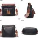 Crossbody Purse for Women, Soft Leather Shoulder Handbag Medium Size Bag with Adjustable Strap