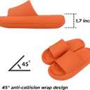 SEVENHILL Pillow Slippers for Women and Men Indoor Outdoor Non-Slip Quick Drying Slides and Sandals