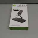 30W Charging Station for Apple Products, Foldable Wireless Charger with Clock Display&7 Color Light, Wired Charging for iPad/Tablet Charging Station for iPhone17, for Apple Watch11 for AirPods4(Black