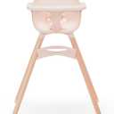 Lalo The Chair Convertible 3-in-1 High Chair for Babies & Toddlers, Dishwasher Safe Tray, Adjustable Footrest, Grapefruit