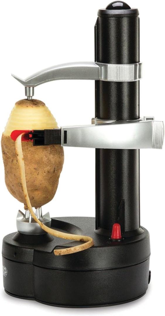 Starfrit Rotato Express Electric Peeler - 2 Spare Blades - Safe & Easy to Use - Effortlessly Peels Vegetables and Fruit (Medium)