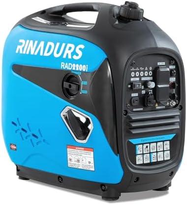 RINADURS 2200 Watt inverter generator, quiet and portable, suitable for home backup power, outdoor camping, and construction sites.EPA Compliant