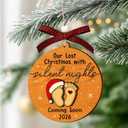 2 x Expecting Baby Ornament 2026 - Pregnancy Announcement Gifts for Family, Husband, Grandparents, Family, Aunt - Gifts for Expecting Parents - 2 Layers Wood Acrylic Baby Ornament