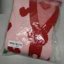 Saodimallsu Womens Oversized Heart Cardigan Color Block V Neck Button Long Sleeve Chunky Valentines Sweaters (Pink)